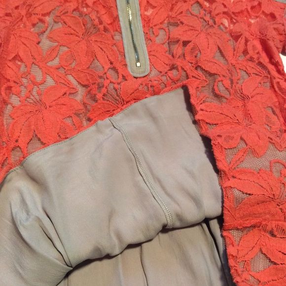 Beautiful orange peplum top size M - Picture 5 of 9